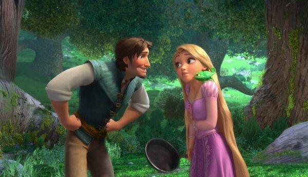 Flynn (Zachery Levi) and Rapunzel (Mandy Moore), in "Tangled." (Walt Disney Pictures)