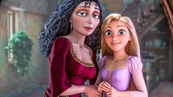 Mother Gothel (Donna Murphy) and Rapunzel (Mandy Moore), in "Tangled."(Walt Disney Pictures)