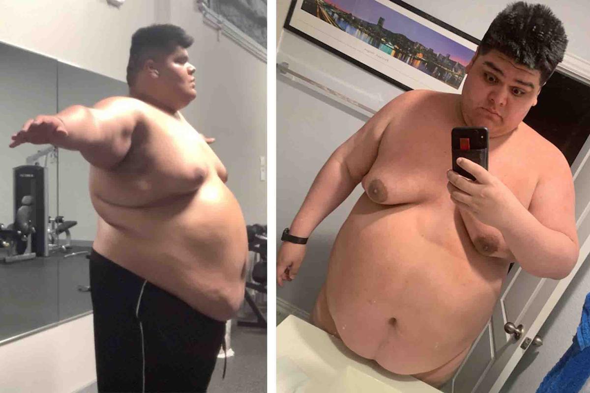 Freddy documents the beginning of his weight loss journey. (Courtesy of <a href="https://www.instagram.com/bigbodybigdog/">Freddy Rojo</a>)