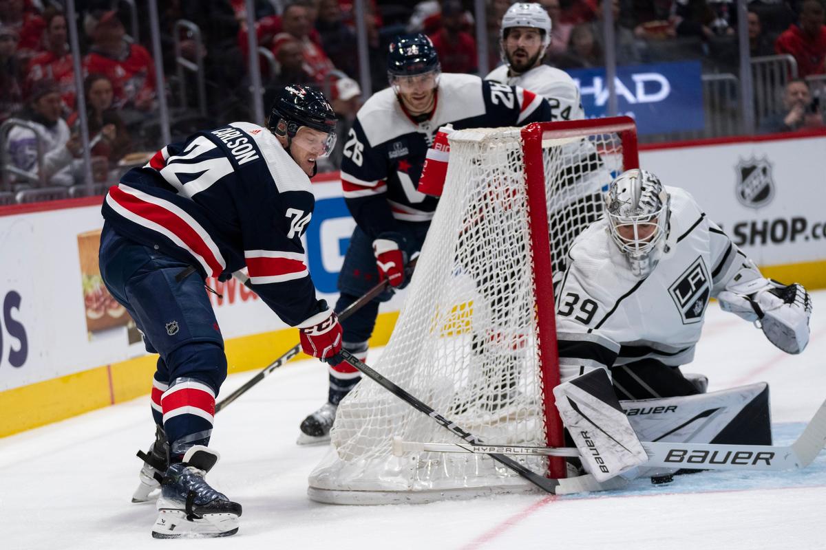 Carlson Scores With Under a Minute Left as the Capitals Beat the Kings 4–3
