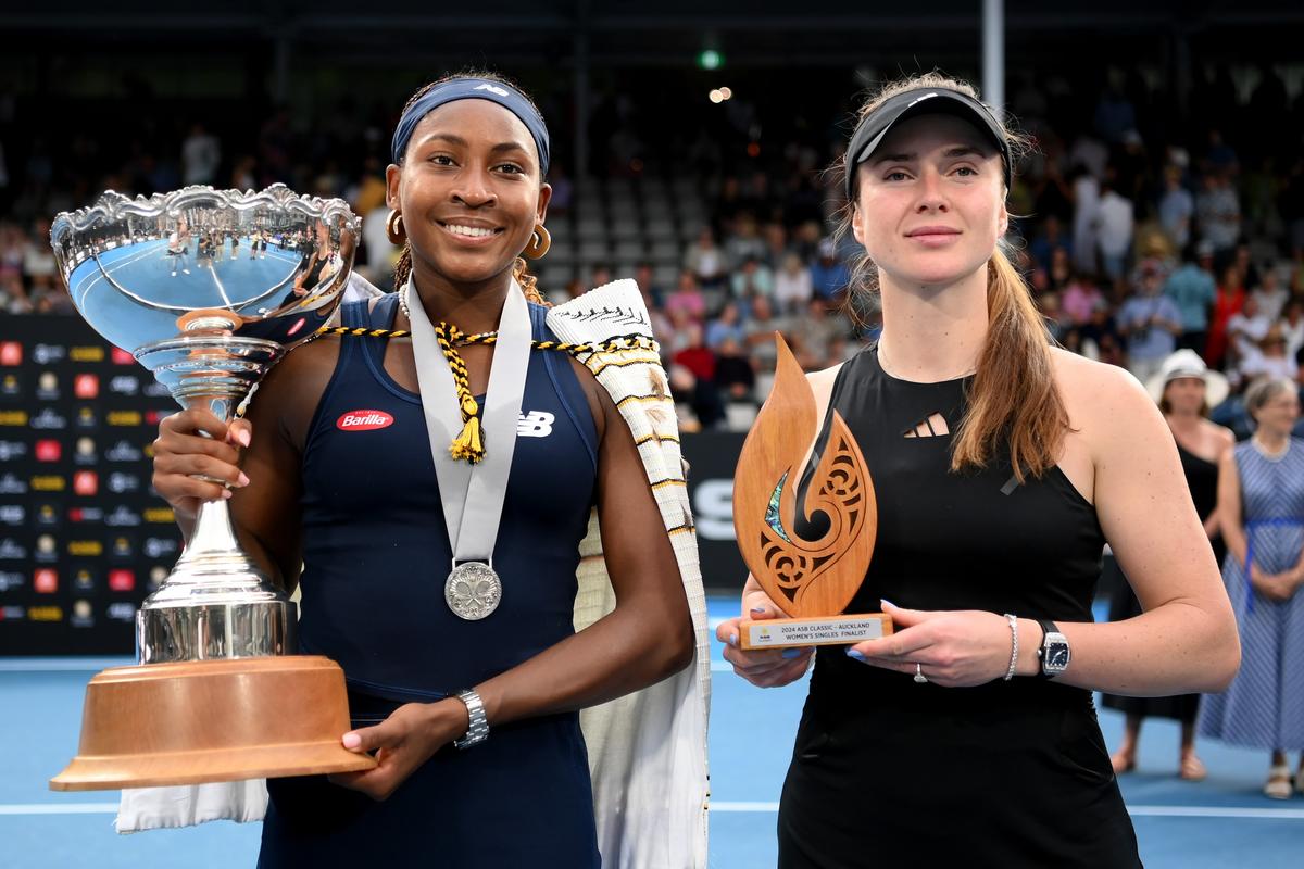 Gauff Rallies to Beat Svitolina and Retain Auckland Title