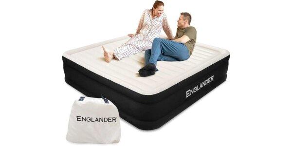 Englander Air Mattress with Built-In Pump Luxury Double High (20-inch)