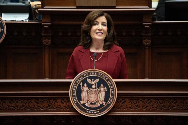 New York Governor Kathy Hochul delivered the 2024 State of the State Address in Albany, N.Y., on Jan. 9, 2024. (Courtesy of Gov. Kathy Hochul's Office)