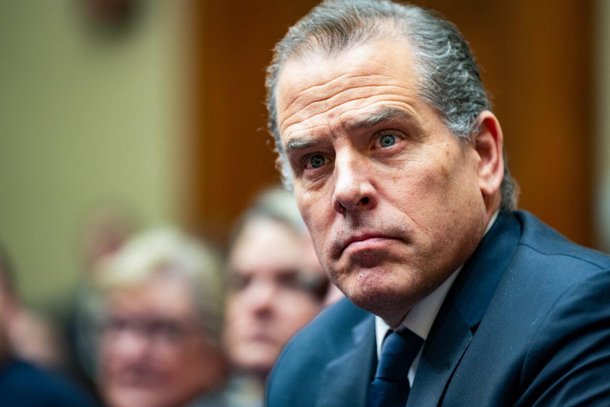 Hunter Biden attends a House Oversight Committee meeting in Washington on Jan. 10, 2024. (Kent Nishimura/Getty Images)