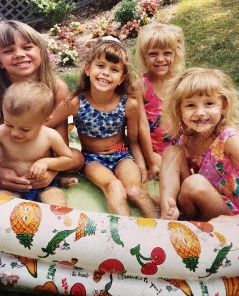 Ms. Hauck with her cousins when they were just kids. (Courtesy of Amber Hauck)
