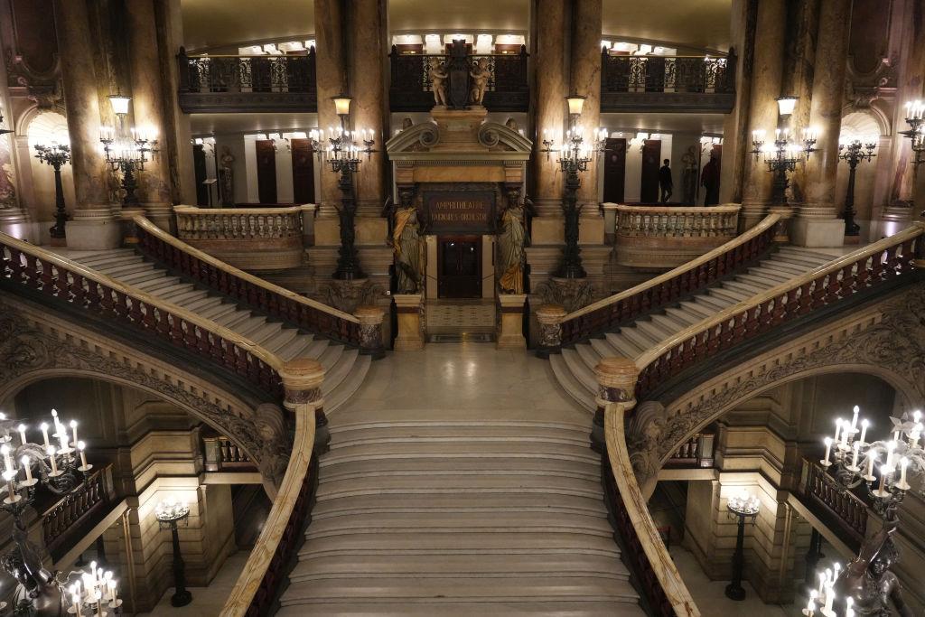 The setup at the 2021 DVF Awards at Opera Garnier in Paris on Nov. 17, 2021. (Edward Berthelot/Getty Images For Diane Von Furstenberg)