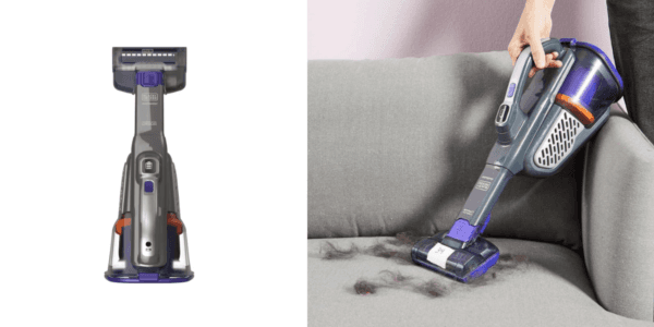BLACK+DECKER Dustbuster Handheld Vacuum for Pets, Cordless, AdvancedClean+, Gray