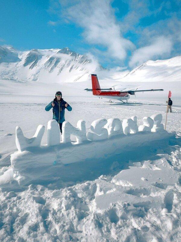 Bob Tsang arrived at Union Glacier on Jan. 1. 2024. (Courtesy of Bob Tsang)