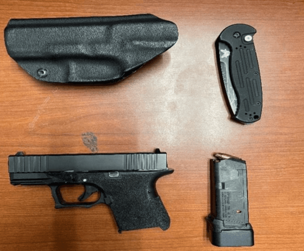 A photograph of the handgun recovered by the police. (Courtesy of Los Angeles Police Department)