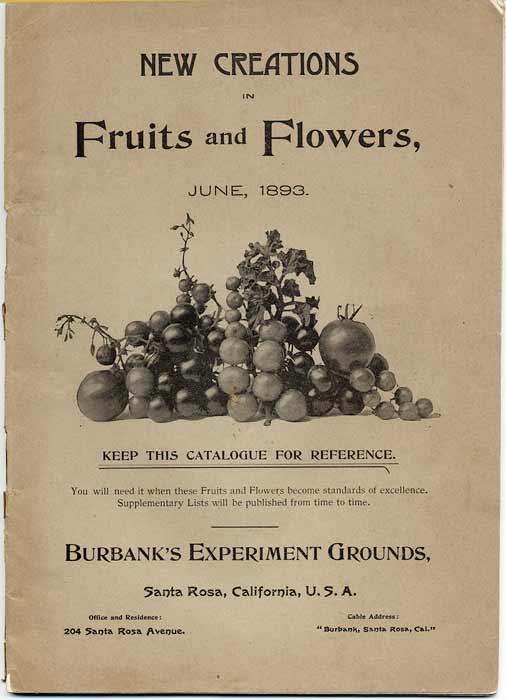 New Creations in Fruits and Flowers, 1893, by Luther Burbank. (Public Domain)