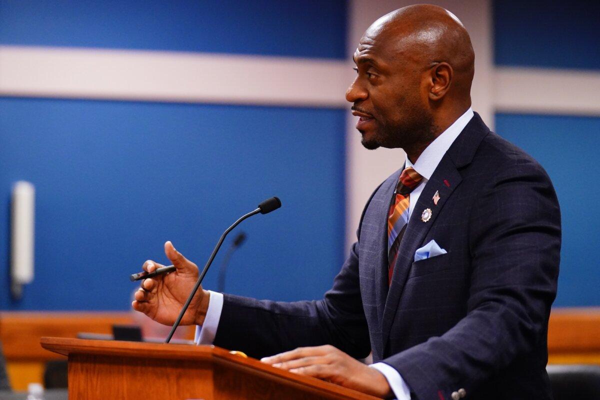 Fulton County special prosecutor Nathan Wade speaks during a hearing in the 2020 Georgia election interference case at the Fulton County Courthouse in Atlanta, Ga., on Dec. 1, 2023. (John David Mercer-Pool/Getty Images)