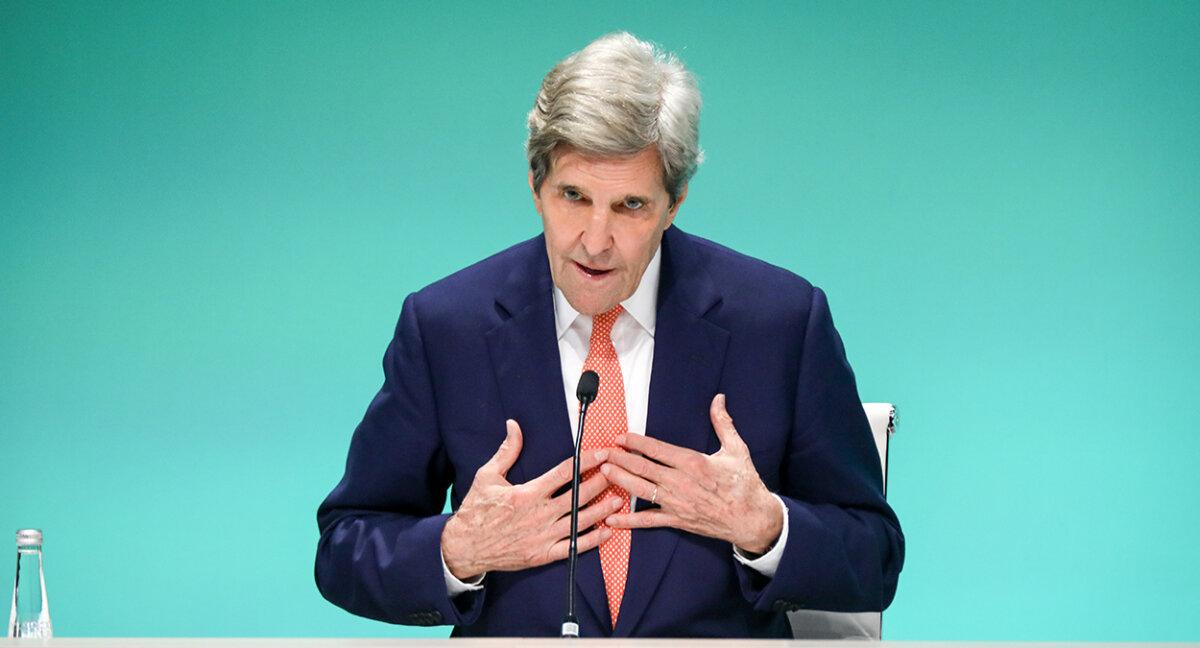 John Kerry, the U.S. special envoy for climate, attends the United Nations' COP28 Climate Conference in Dubai, UAE, on Dec. 13, 2023. (Fadel Dawod/Getty Images)