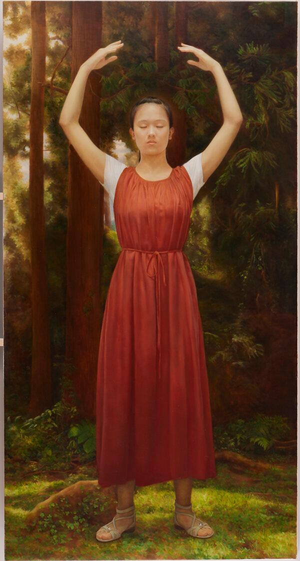 “The Revival” by Tien-Cheng Wu of Taiwan. Oil on canvas; 82 2/8 inches by 43 1/8 inches. (NTD International Figure Painting Competition)
