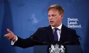 Shapps Says UK Facing ‘Pre-War World’ and Can’t Risk Cutting Defence Spending