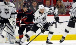 Trevor Moore Scores Twice as Kings Snap Skid by Beating Hurricanes 5–2