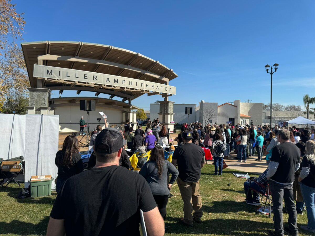 The Leave Our Kids Alone rally held in Fontana, Calif., on Jan. 13, 2024. (Courtesy of Anthony Cabassa)