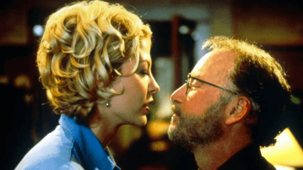 Veronica (Jenna Elfman) and James Krippendorf (Richard Dreyfuss), in "Krippendorf's Tribe." (Touchstone Pictures)