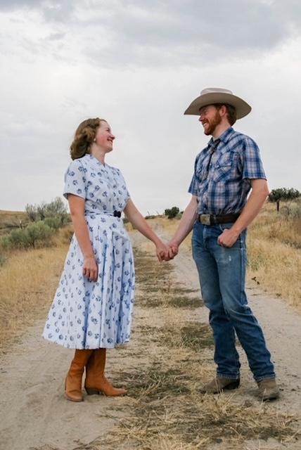 Mrs. Clay with her husband. The couple recently celebrated their 7th wedding anniversary. (Courtesy of <a href="https://www.instagram.com/verityvintagestudio/?g=5">Kristen Clay</a>)