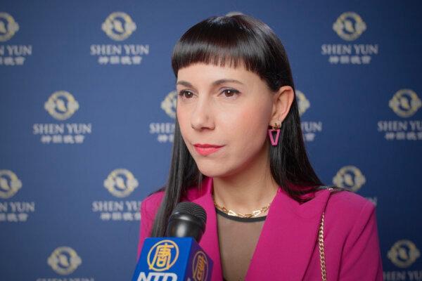 Sara Zambaia at the Shen Yun Performing Arts performance at the Teatro Regio Torino in Torino, Italy, on Jan. 10, 2024. (NTD)