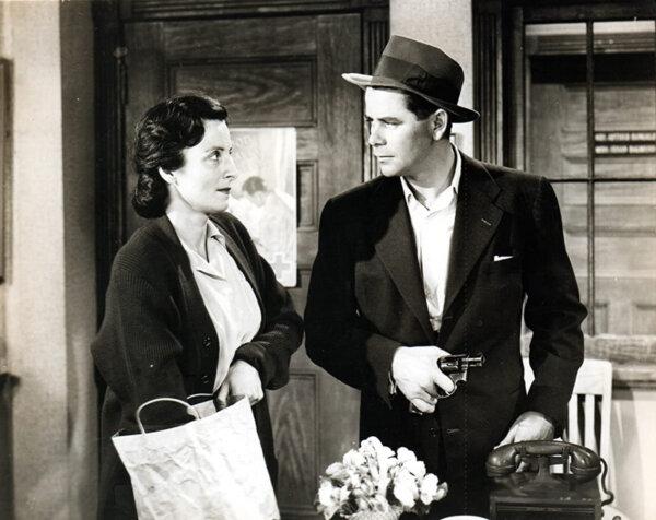 Clara Christopher (Angela Clarke) and Joe Miracle (Glenn Ford), in “Mr. Soft Touch.” (Columbia Pictures)