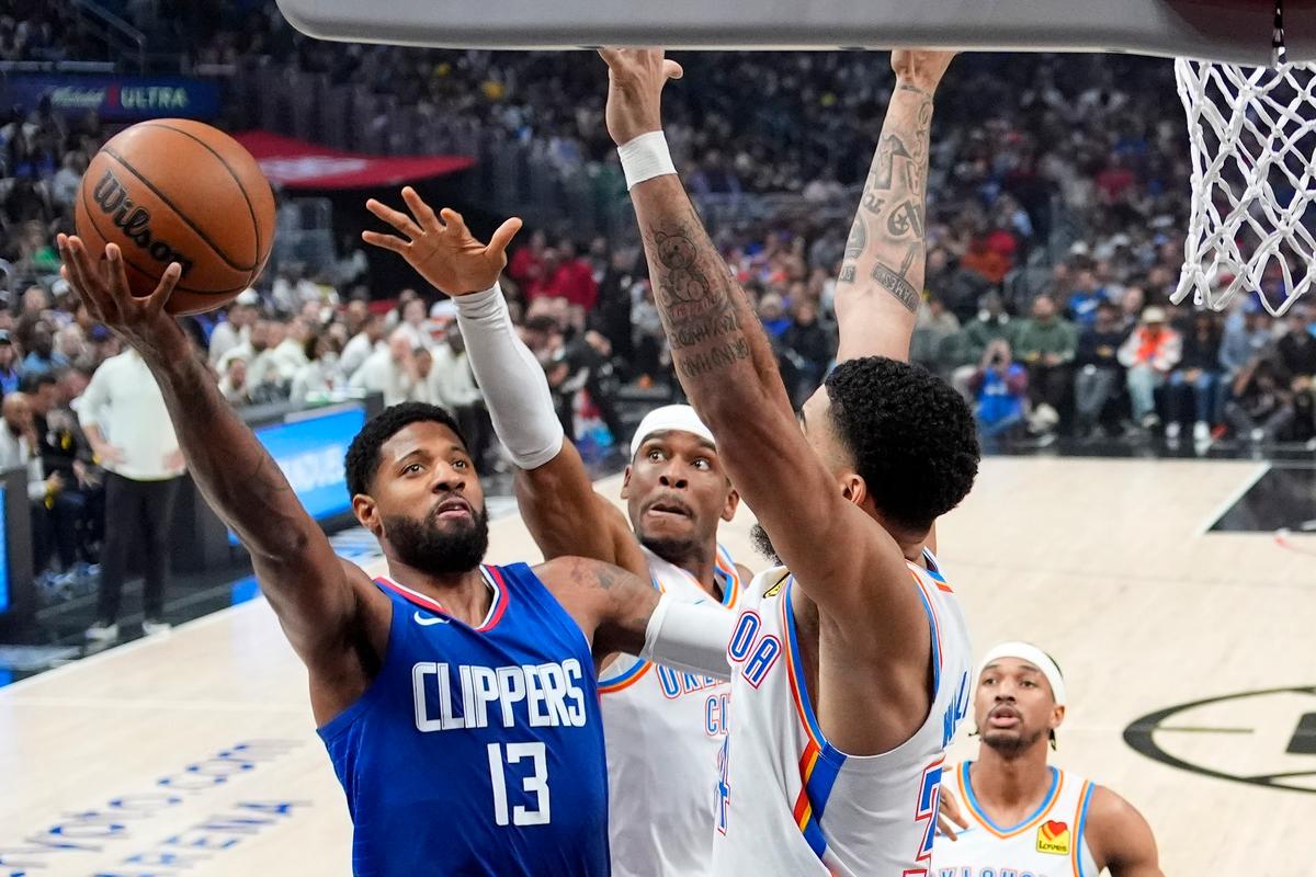 George Scores Season-High 38 Points to Lead Clippers Over Thunder 128–117 for 9th Win in 11