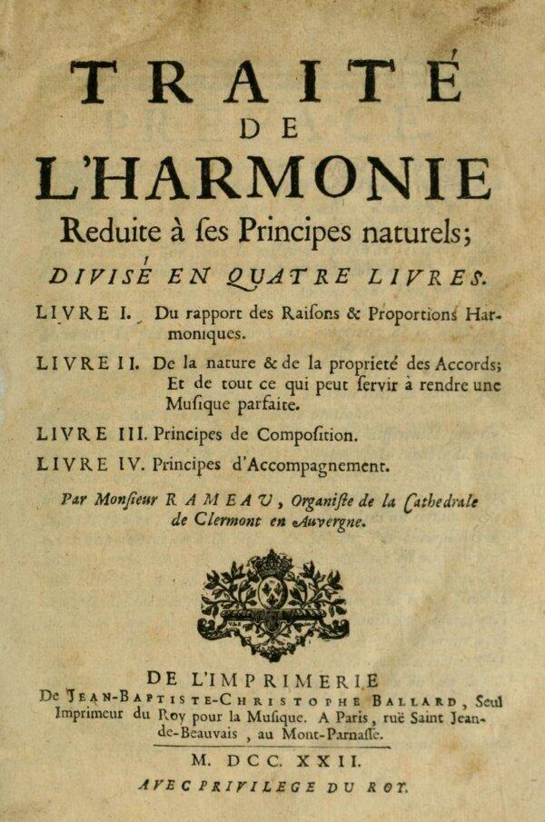 Title page of the "Treatise on Harmony." (Public Domain)