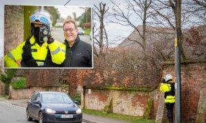 Dad of 4 Installs Lifelike Police Mannequin With Fake Radar Gun to Slow Speeding Drivers Down