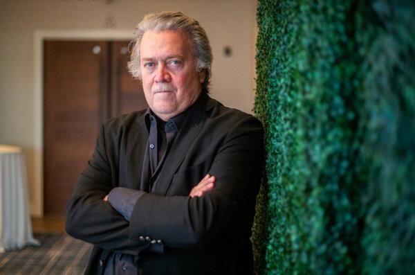 Steve Bannon in Huntington Beach, Calif., on Sept. 18, 2022. (John Fredricks/The Epoch Times)