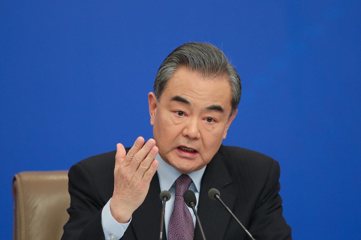 China's foreign minister Wang Yi attends a press conference at Media Center on March 8, 2019 in Beijing, China. Wang Yi answered questions from Chinese and foreign journalists on issues related to "China's foreign policy and foreign relations" (Lintao Zhang/Getty Images)