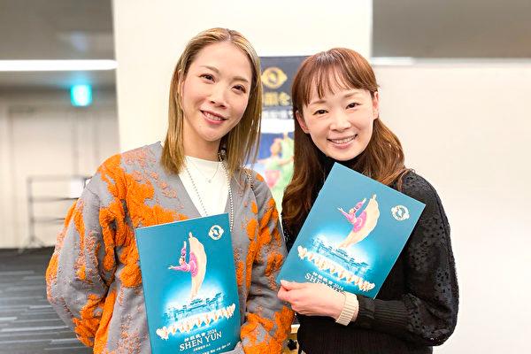 Hikaru Manase and Aika Mimori at the Shen Yun Performing Arts performance at Orix Theater on Jan. 17, 2024. (Xiao Lei/The Epoch Times)