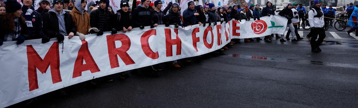 Pro-Lifers Brave Snow in Washington to Push Greater Abortion Restrictions After Post-Dobbs Losses