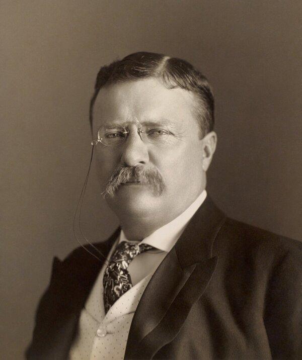 Theodore Roosevelt, rough rider and 26th president of the United States, sits for a portrait.