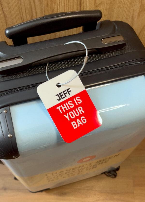 Airportags.com offers clever luggage tags that will set your suitcase apart from all the rest. (Photo courtesy of Margot Black)