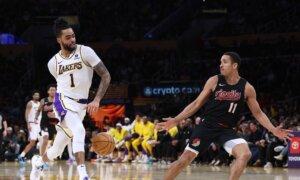 Russell and James Dominate 4th Quarter in Lakers’ 134–110 Rout of Blazers