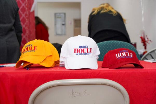 New York state Senate Republican candidate Dorey Houle's campaign office in Florida, N.Y., on Jan. 20, 2024. (Cara Ding/The Epoch Times)