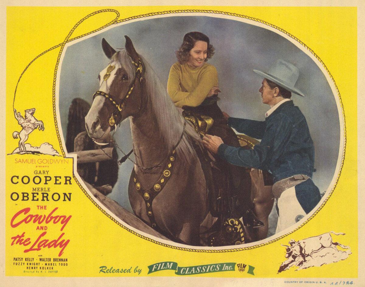 Lobby card for "The Cowboy and the Lady." (MovieStillsDB)