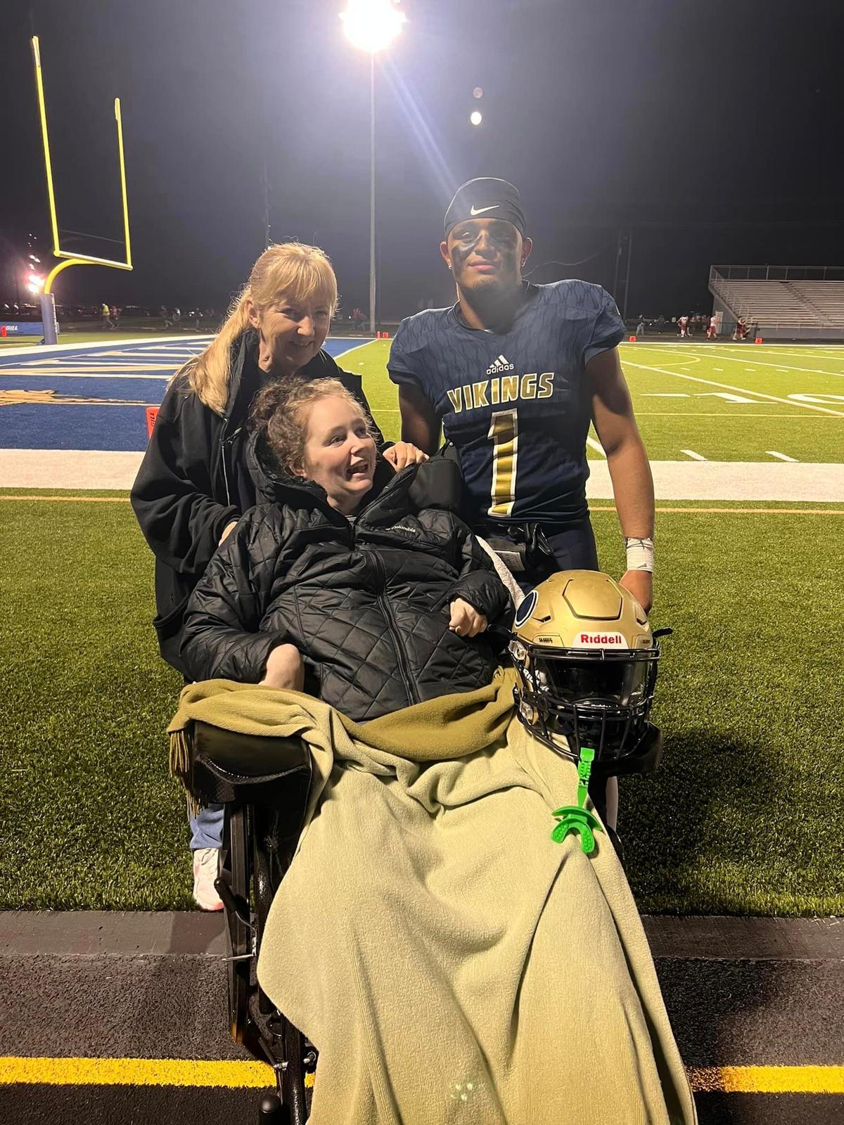 Ms. Flewellen with her mom and son Julian, who was just 11 years old when she was injured in the fatal accident. (Courtesy of <a href="https://www.facebook.com/profile.php?id=61554133355459">Jenn’s Journey: A Miracle in the Making</a>)