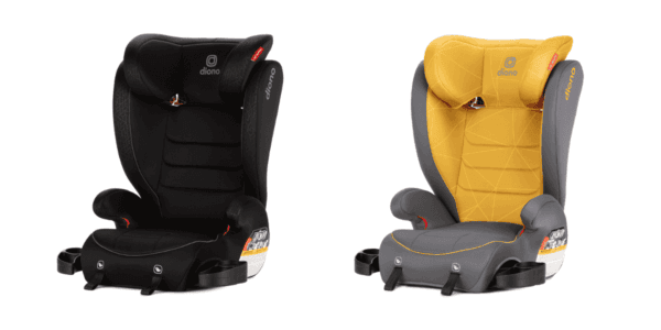 Diono Monterey 2XT Latch 2 in 1 High Back Booster Car Seat images side by side