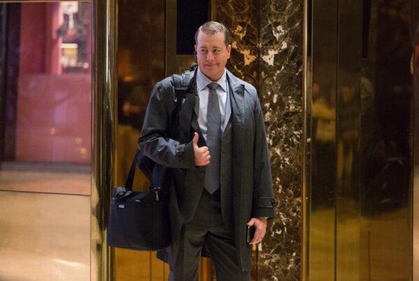 Arizona Secretary of the Treasury Jeff DeWit arrives at Trump Tower in New York City, on Nov. 13, 2016. (Kevin Hagen/Getty Images)