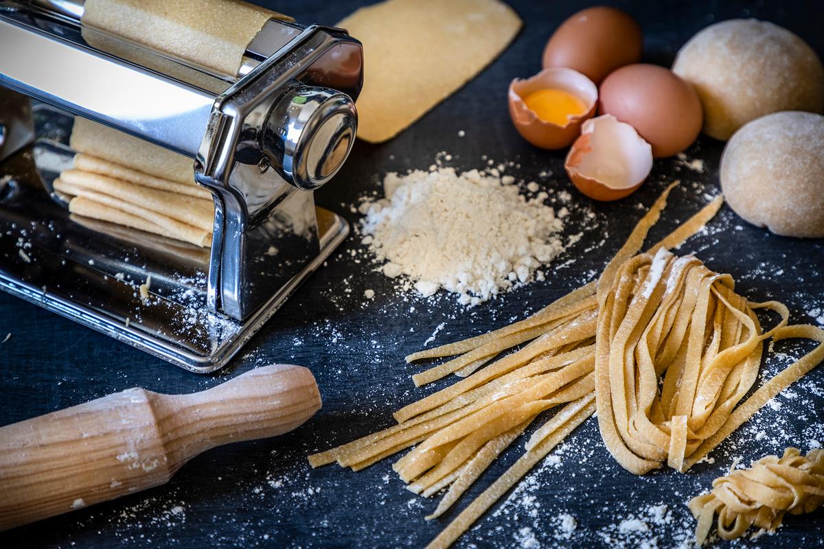 A pasta maker is helpful but not absolutely necessary for homemade pasta. (carlosgaw/E+/Getty Images)