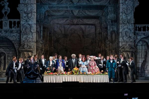 The company of "Cinderella," offered by Lyric Opera of Chicago. (Michael Brosilow)