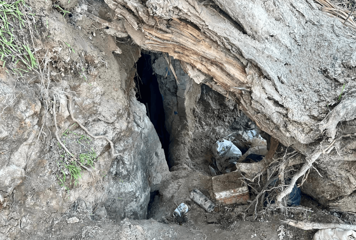 Authorities Clear Homeless Living in Underground Caves Along Central California River