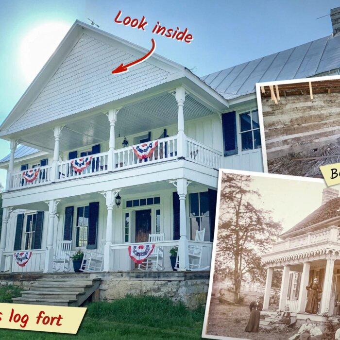 Attorney Buys Historic House, Finds Full Log Fort From 1770s Revolution Era Hidden Inside Walls