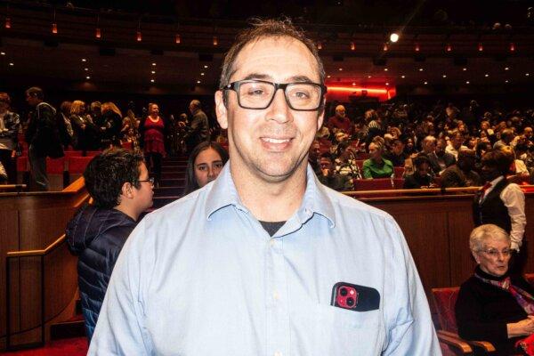 Stephen Weller attends Shen Yun Performing Arts at the SAFE Credit Union Performing Arts Center in Sacramento, Calif., on Jan. 27, 2024. (Gary Wang/The Epoch Times)