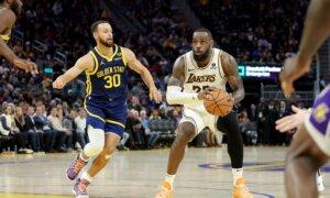 LeBron James’ Triple-Double Lifts Lakers Over Warriors in 2OT
