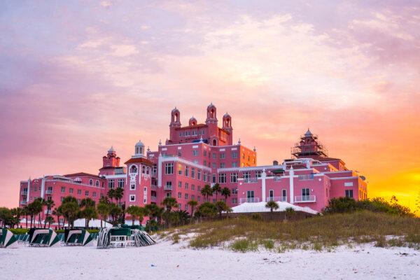The Don CeSar, in St. Pete Beach on the Gulf of Mexico, is an iconic Florida hotel that’s known as the Pink Palace. (Visit Florida/TNS)