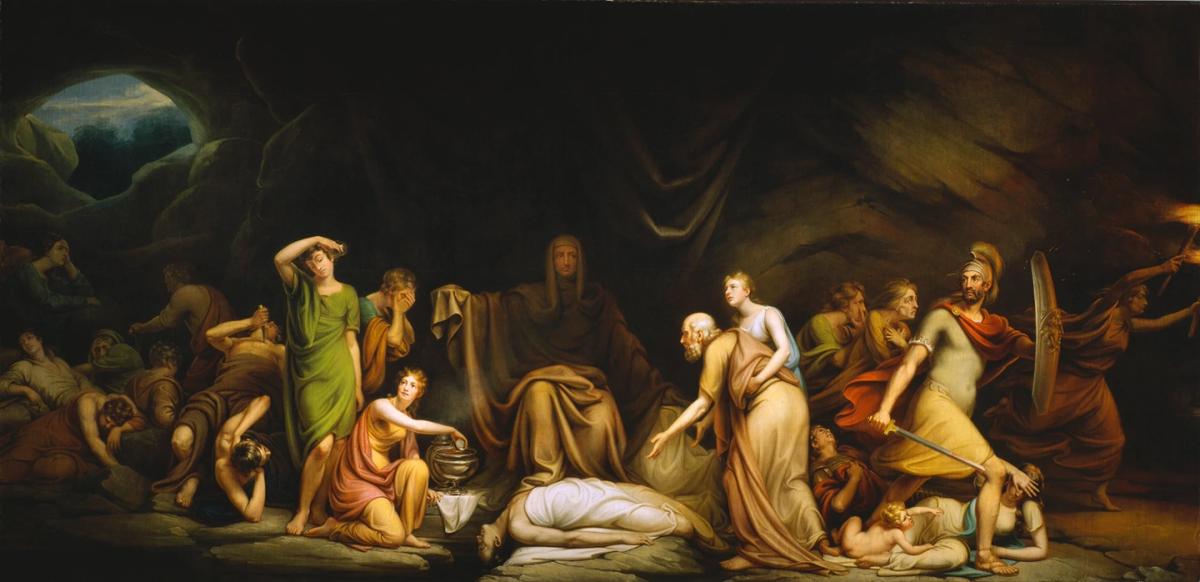 "The Court of Death," 1820, by Rembrandt Peale. Oil on canvas. Detroit Institute of Arts. (Public Domain)