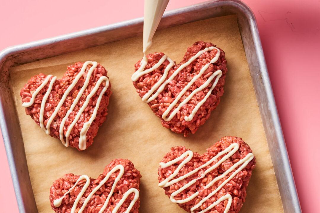 Classic Homemade Rice Krispies Treats Get a Valentine’s Day Makeover