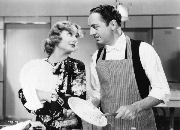 Irene Bullock (Carole Lombard) and Godfrey (William Powell), in the 1936 version of "My Man Godfrey." (IMDb)
