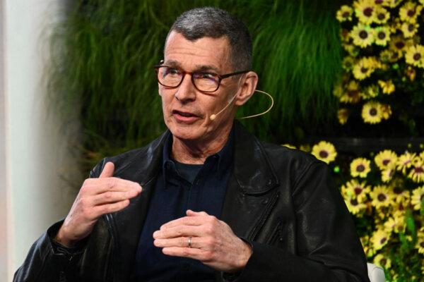 Chip Bergh, President and CEO of Levi Strauss & Co., speaks during the Milken Institute Global Conference in Beverly Hills, Calif., on May 2, 2023. (Patrick T. Fallon/AFP via Getty Images)